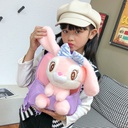 Children's Backpack Cute Rabbit Doll Student Kindergarten Schoolbag Creative Baby Backpack Printing