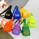 Cute Kindergarten Schoolbag Korean Cartoon Children's Chest Bag Children's Nylon Change Backpack Snack Crossbody Bag