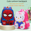 Kindergarten Schoolbag Spiderman Backpack Cross Border Cartoon kitty Cat Backpack First Grade Small Schoolbag