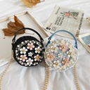 export explosions baby decorative bag autumn and winter creative woolen flower fresh Children's small round bag
