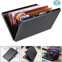 Stainless steel card holder bank card credit card box card holder metal card holder organ card holder business card case anti-theft card holder