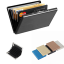 工厂优惠批发卡盒不锈钢卡包信用卡盒黑色不锈钢银行卡盒金属卡包