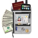 Factory multi-functional neck hanging passport bag RFID slung shoulder storage bag overseas ticket certificate protection