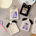 Korean Style Girl Cartoon Plush Card Set Cute Cat Meal Card Bag Star-chasing Girl Love Bean Small Card Goo Card Set