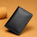 Ultra-thin cowhide card bag men's and women's leather card holder small card holder driver's license card holder factory