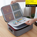 Hot Selling Multi-function Certificate Storage Bag Large Capacity Family Document Archive Bag Creative Passport Certificate Bag