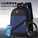 Manufacturer in stock backpack business backpack USB wear-resistant waterproof leisure bag functional bag outdoor bag