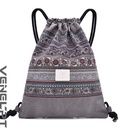 National Wind canvas bag bag bag bag Bohemian canvas bag drawstring women's bag a generation of hair