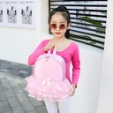 children's dance backpack bow girls shoulder dance bag ballet bag logo