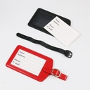 Factory suitcase check card color leather luggage boarding leather luggage tag