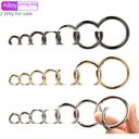 Factory zinc alloy spring ring metal open ring keychain bag hardware accessories round ring buckle