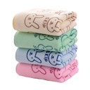 microfiber small towel cartoon printing thickened absorbent lint-free children's towel gift wash towel