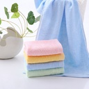 Simple bamboo fiber face towel super soft absorbent household cleansing medium towel gift labor protection towel Gaoyang