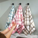 Factory cotton gauze towel Plaid Japanese couple face towel adult soft absorbent face towel face towel