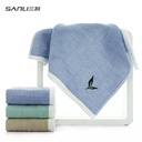 Sanli pure plant green tea flavor square towel combed untwisted pure cotton gauze couple small towel gift group purchase