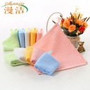 Bamboo fiber square towel saliva towel 30*30 baby wash towel kindergarten children small towel handkerchief factory