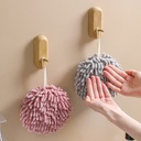 家用清洁雪尼尔擦手球创意厨房用品挂式多功能擦手巾吸水速干