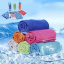 Manufacturer's high-end summer-proof ice towel ultra-fine fiber cool towel sports towel cold towel custom printed logo ice towel