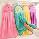 Coral Fleece Kitchen Household Cleaning Supplies Bathroom Hanging Water Absorbent Hand Towel Oil-removing Towel Household Dishwashing Cloth