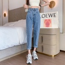 Spring and Summer High Waist Torre Jeans Women's Salt Cropped Straight Slim Loose Harlan Carrot Pants