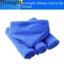 Car towel microfiber car wash cloth 30*30cm car cloth waxing blue edge spot direct sales