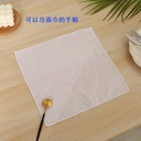 White Small Square Cotton White Handkerchief Plain Lace Satin Plain Tie-Dye Medium Square 25 30 35 40 43cm