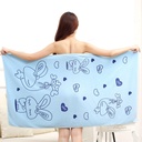 microfiber thickened bath towel absorbent lint-free beach towel cartoon children adult household gift bath towel