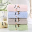 Children's Adult Warm Color Cartoon Soft Water Absorbing Fast Hair Not Easy to Lose Cute Duck Coral Fleece Drawdown Towel