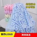 Beach towel bath towel fine fiber printed bear head children's bath towel soft absorbent lint-free household gifts factory