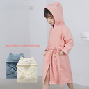 [ Children's Bathrobe] Sanli Towel Cotton Towel Pajamas Long Sleeve Hat Parent-Child Bathrobe Pajamas