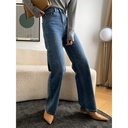 Sinan French Blogger Style Early Autumn Classic Fashionable Slimming High Waist Straight Leg Wide Leg Jeans SN2134