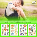 Spot Cartoon Animal Children Tattoo Sticker Marine Shark Dinosaur Tattoo Sticker Unicorn Mermaid Sticker