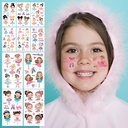 waterproof sweat tattoo children's cartoon fairy tale party ballet princess stickers suit mermaid tattoo stickers