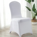 White chair cover elastic cover hotel wedding banquet chair cover all-inclusive chair seat cover stool cover 140g