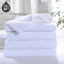 Hotel White Absorbent Towel Cotton Thickened Platinum Satin Bath Towel Hotel Supplies Beauty Salon Towel Spot