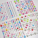 8 Series Colorful Spot Eye Makeup Eye Diamond Stickers Eyebrow Stickers Pearl Jewelry Children's DIY Decorative Stickers