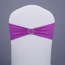 Tie-free elastic chair back Flower chair cover bow hotel chair back decoration elastic strap hoop wedding wedding supplies
