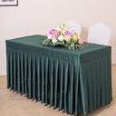 会议室桌布纯色缎面办公桌裙签到活动冷餐签到桌台裙桌罩桌套布艺