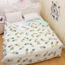 Washed cotton summer quilt air conditioning quilt summer cool quilt gift box Children's single printing running gift quilt