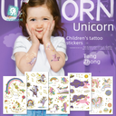 Ricklon Waterproof Children Unicorn Sticker Party Toy Party Bronzing Cartoon Tattoo Tattoo