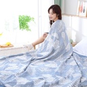 纯棉纱布被子全棉五层毛巾被舒适柔软盖被空调被盖毯午睡毯午休毯