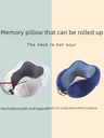U-shaped pillow memory cotton magnetic cloth travel pillow slow rebound multifunctional neck pillow hump neck pillow factory