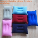 flocking PVC inflatable pillow outdoor inflatable travel pillow aviation pillow nap inflatable rectangular pillow