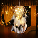 Love Dream Catcher Nordic wedding background wall decoration wall hanging girl heart hand-woven room hanging decoration dream catcher