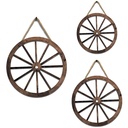 Wall Decoration Wall Hanging Home Decoration Retro Wooden Horse Wheel Pendant Western Wooden Four-wheel Vehicle Wall Decoration