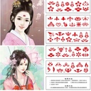 Factory antique Hanfu eyebrow decals twinkle photo performance children's tattoo stickers forehead decals tattoo stickers