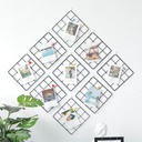 GRID Photo Wall photo frame wall girl heart dormitory decoration photo wall hanging seamless nail ins iron clip