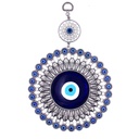 Creative Living Room European Style Silver Metal Retro Blue Turkey Eye Decoration Wall Pendant