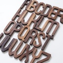 Nordic Style Black Walnut Letter Combination Wall Decoration DIY Letter Home Ornaments Wooden Shooting Props