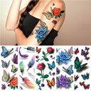 3D tattoo stickers factory direct rose butterfly scorpion color waterproof tattoo stickers supply spot